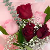 Romantic 6 Fresh Roses Bouquet