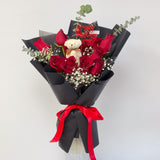 Romantic 12 Fresh Roses Bouquet