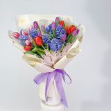 Designer's Choice Tulip & Hyacinth Fresh Flower Bouquet