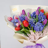 Designer's Choice Tulip & Hyacinth Fresh Flower Bouquet