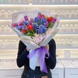 Designer's Choice Tulip & Hyacinth Fresh Flower Bouquet