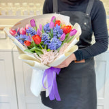 Designer's Choice Tulip & Hyacinth Fresh Flower Bouquet