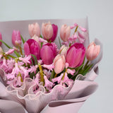 Designer's Choice Tulip & Hyacinth Fresh Flower Bouquet