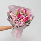 Designer's Choice Tulip & Hyacinth Fresh Flower Bouquet